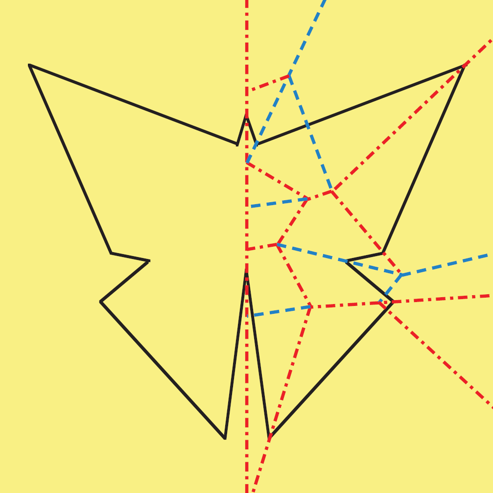 Crease pattern to make a butterfly