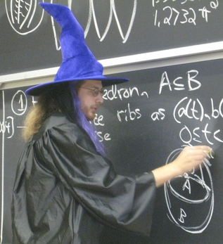 [Erik Demaine teaching on Halloween, 2007]